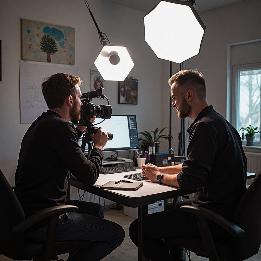 Behind the scenes